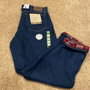 NWT Cabelas Mens Flannel Lined Relaxed Fit Pants 36x32